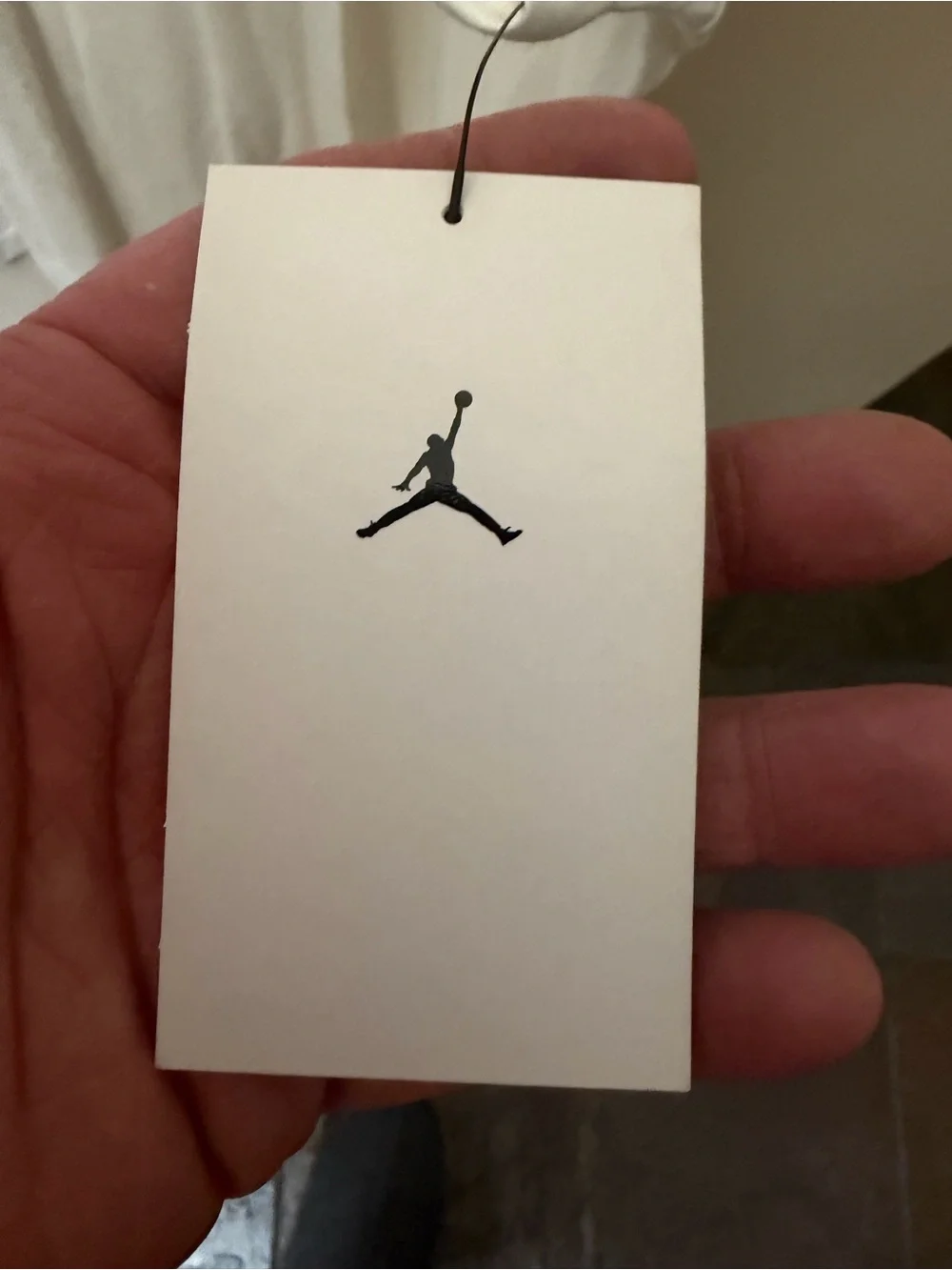 Jordan White Short-Sleeve Tee with Red & Black Sneaker Graphic